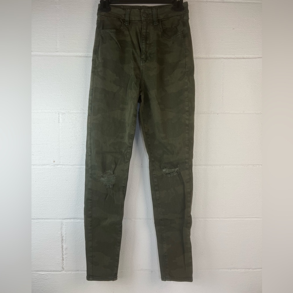 American Eagle Camo Curvy Super Hi-Rise Jegging, 4